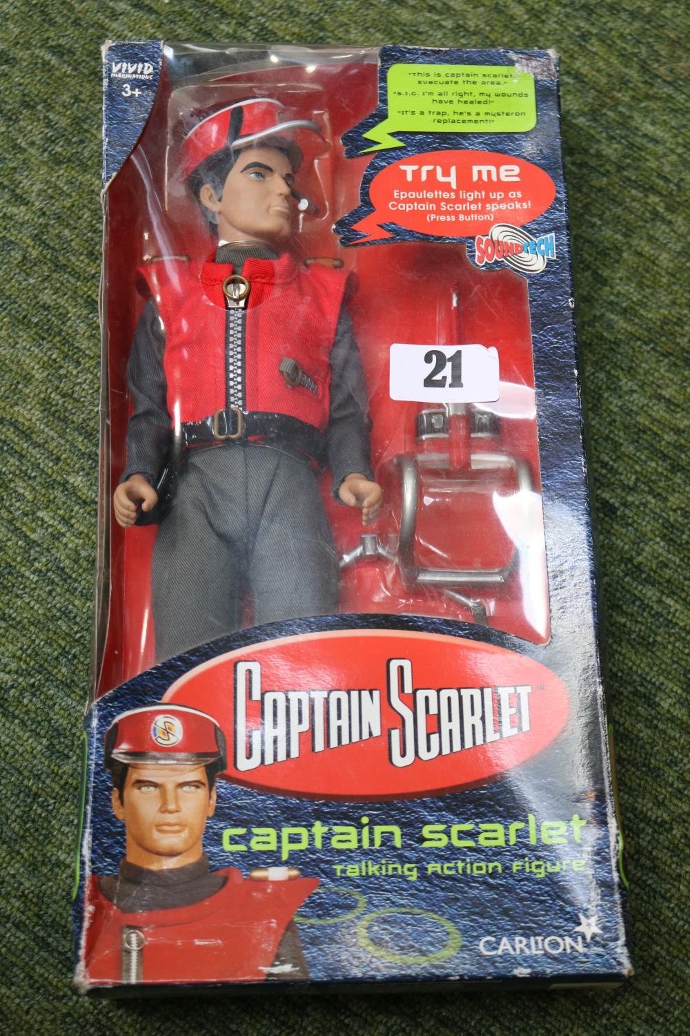 Boxed Carlton Vivid Imaginations Captain Scarlet Talking Action figure
