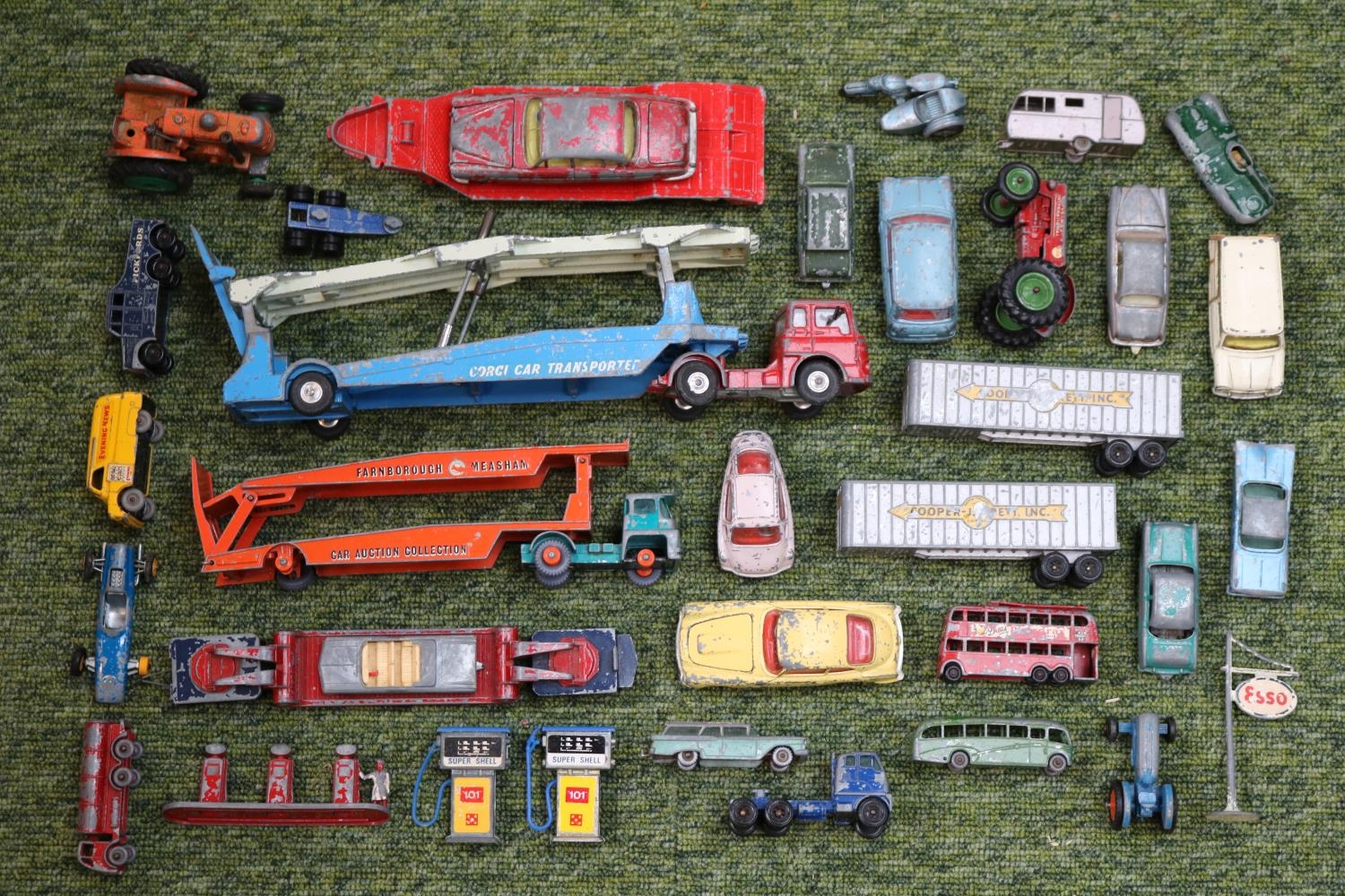 Collection of assorted Corgi, Dinky and other vehicles