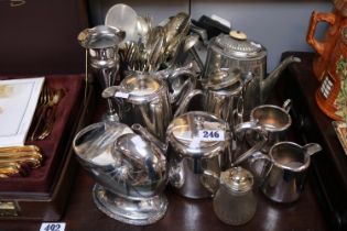 Collection of assorted Silver plated tableware to include Nautilus Spoon warmer, Bud vase etc