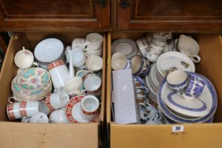 2 Boxes of assorted Tea ware inc. Arklow Pottery of Ireland