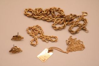 Collection of assorted 9ct Gold Jewellery 12g total weight
