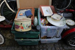 4 Boxes of assorted House clearance items