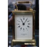 Taylor & Bligh of London Brass Carriage clock