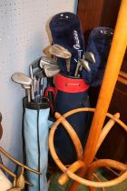 2 Bags of assorted Golf Clubs to include Tommy Armour, Forgan Lady luck etc