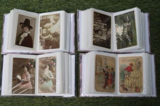 Good Collection of Edwardian and later Postcards to include topographical, Portrait and Whimsical