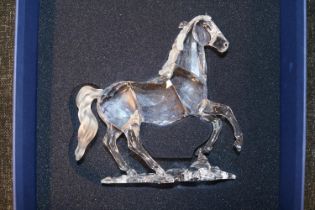 Swarovski Crystal boxed Stallion/Horse with box A9100 14cm in Height