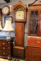 Randall of Holt Oak & Walnut Longcase clock complete with weights