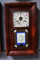 J R Ingram of St Ives Rosewood Veneered American Wall clock