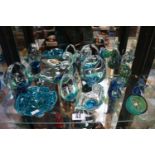 Collection of assorted Mdina of Malta glassware to include Paperweights, small bowls etc (10)