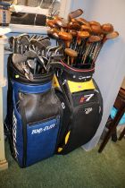 2 Large collections of Golf Clubs to include Ben Sayers, Fred Dalry etc