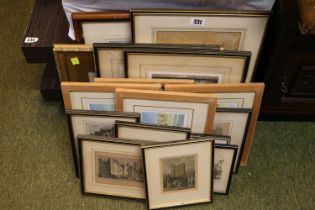 Collection of assorted Framed pictures and Prints to include 19thC Engravings