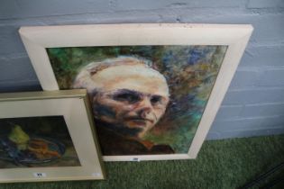 Sven-Goran Eriksson Oil on board signed by Kathleen Downing