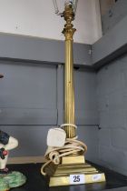 Good Quality Brass Corinthian column table lamp base