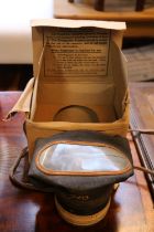 Vintage Gas mask in box cover