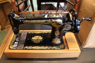 Singer Sewing machine with gilded detail