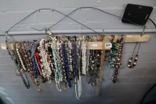 Very Large collection of Costume jewellery Necklaces and a collection of Costume Earrings
