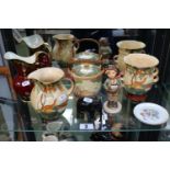 Collection of assorted Ceramics inc. Crown Devon Fielding's, Hummel figure, Ebony Elephant and a