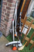 Petrol Strimmer, Hedge trimmer & Chainsaw combi tool