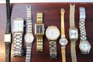 Tray of assorted Ladies and Gents Watches to include Emporio Armani, Timex etc