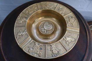 Seoul South Korea 1988 Olympic Brass Ashtray 15cm in Diameter