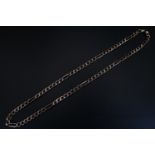 Gents 9ct Gold Figaro Necklace 46cm in Length 11.4g total weight
