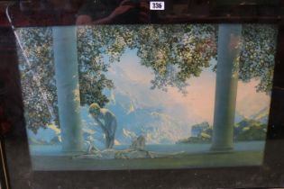 Maxfield Parrish 1870 -1966 Original Art Deco Print framed