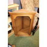 Pine Glazed Corner Cabinet