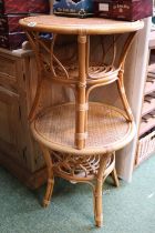 Pair of Circular Pine Conservatory Tables