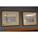 2 Framed Prints by Phillip Martin of Godmanchester and St Ives signed in Pencil