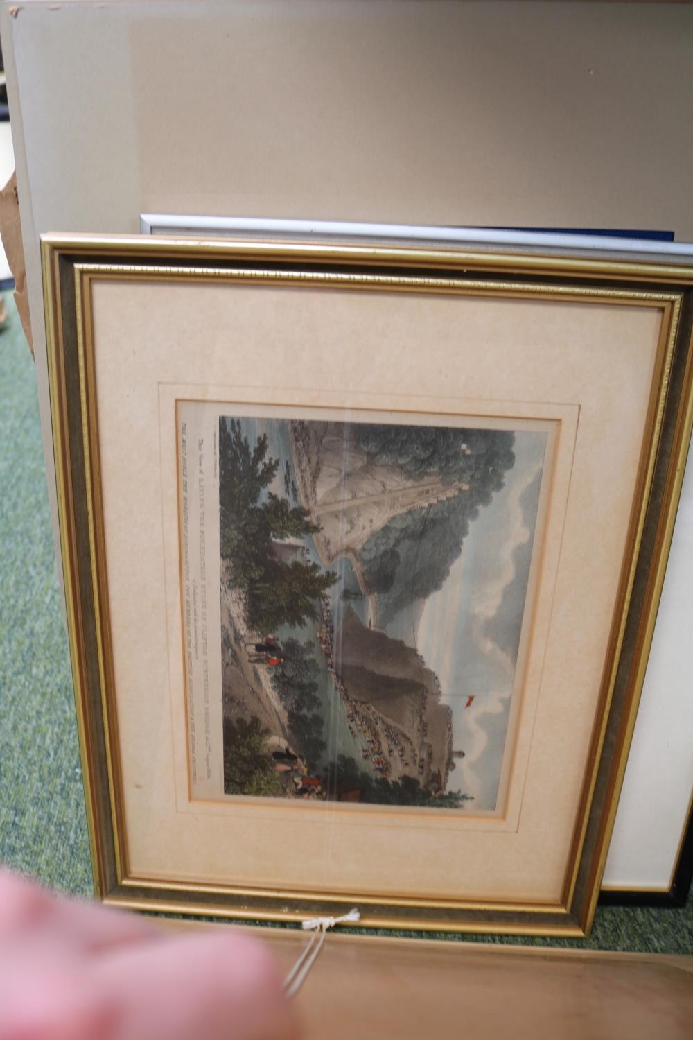 Collection of 19thC and later Engravings and pictures and a Walnut and gilt framed Mirror - Image 6 of 7