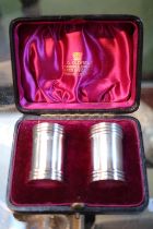 Pair of Good Quality Silver Peppers retailed by R C Oldfield London 1893 30g total weight