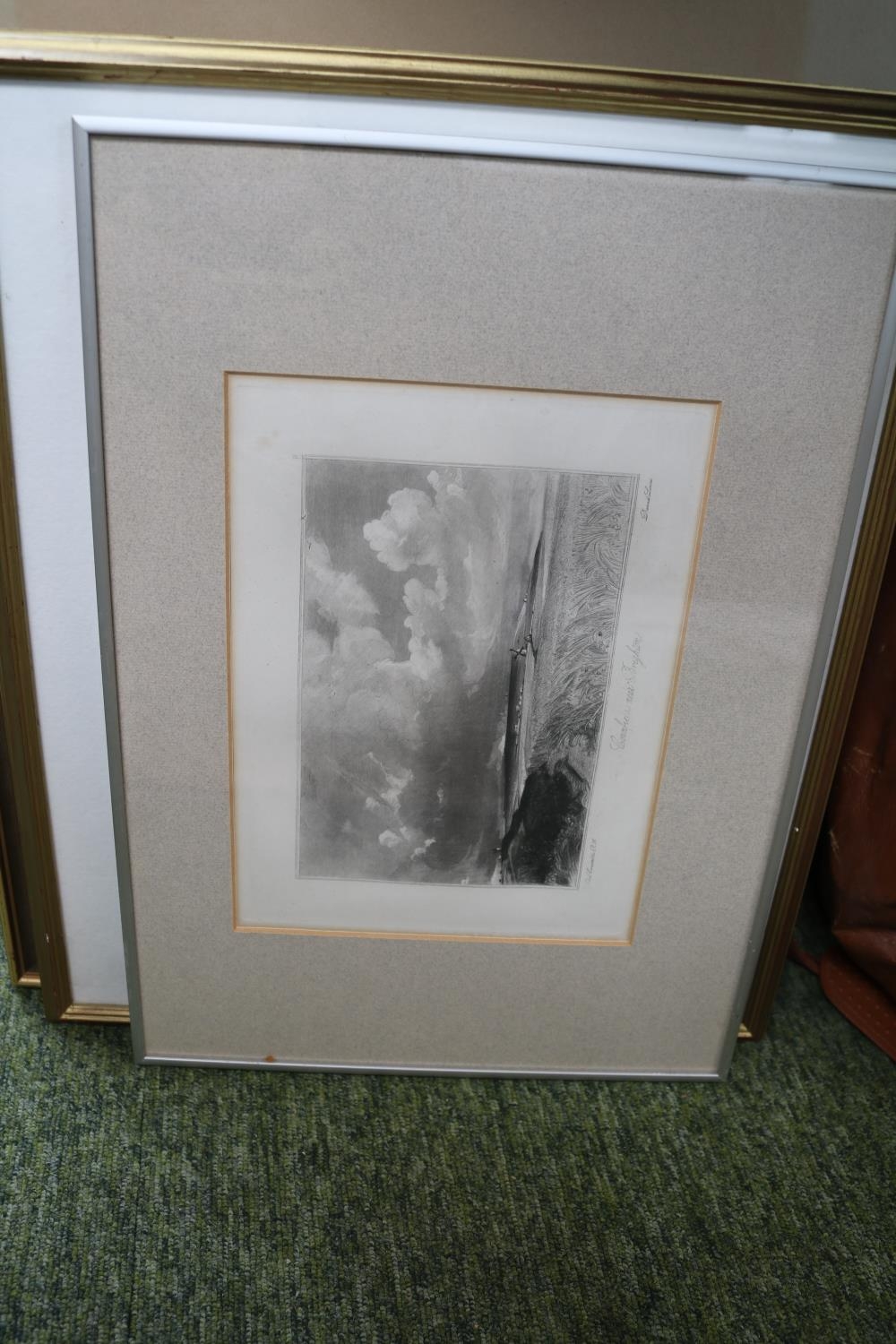 Collection of 19thC and later Engravings and pictures and a Walnut and gilt framed Mirror - Image 5 of 7