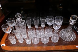 Collection of assorted Crystal and glassware to include Bohemia etc