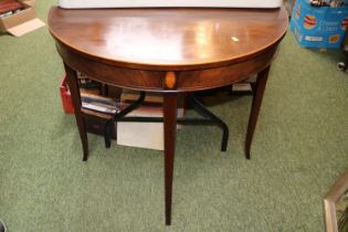 Good quality Reproduction Half moon table with inlaid decoration