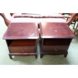 2 Stag Bedside chests