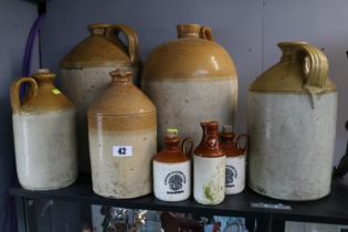 Collection of assorted Stoneware Flagons and Scrumpy Jars