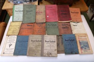 Vintage Motorcycle manuals approx. 30 including BSA, Velocette, Norton and Royal Enfield plus