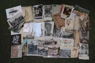 Large qty of assorted Edwardian and later postcards and vintage photos