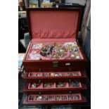 Large Box of assorted Ladies Costume jewellery inc. Necklaces, Brooches and Earrings