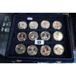 Collection of 12 Westminster Diana Princes of Wales 1961-1997 2017 $1 Dollar Cook Island coins