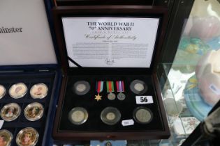 Cased The World War II 70th Anniversary Coin & Medal Set Limited edition