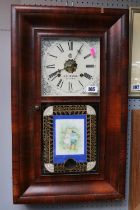 J R Ingram of St Ives American Walnut cased wall clock