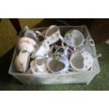 Collection of 19thC and later transfer printed babies feeding cups