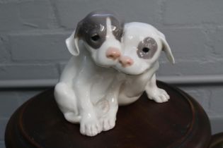 Copenhagen figure of 2 Puppies 12cm in Height