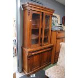 Victorian Dresser with glazed top and cupboard base