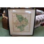 C Smith of the Stand London New Map of the County of Huntingdon dated 1802