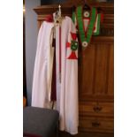 Collection of Masonic clothing and a Masonic Dress swords