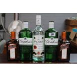 Collection of Alcohol to include 2 Bottles of Cointreau, 2 Bottles of Gordons Gin & Bottle of