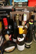 Collection of assorted Alcohol to include Wine and Champagne Piper-Heidsieck, Harveys bristol