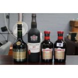2 Bottles of Drambuie Scotch Whisky 50cl, Bottle of Taylors 10 Year old Tawny Port and a bottle of